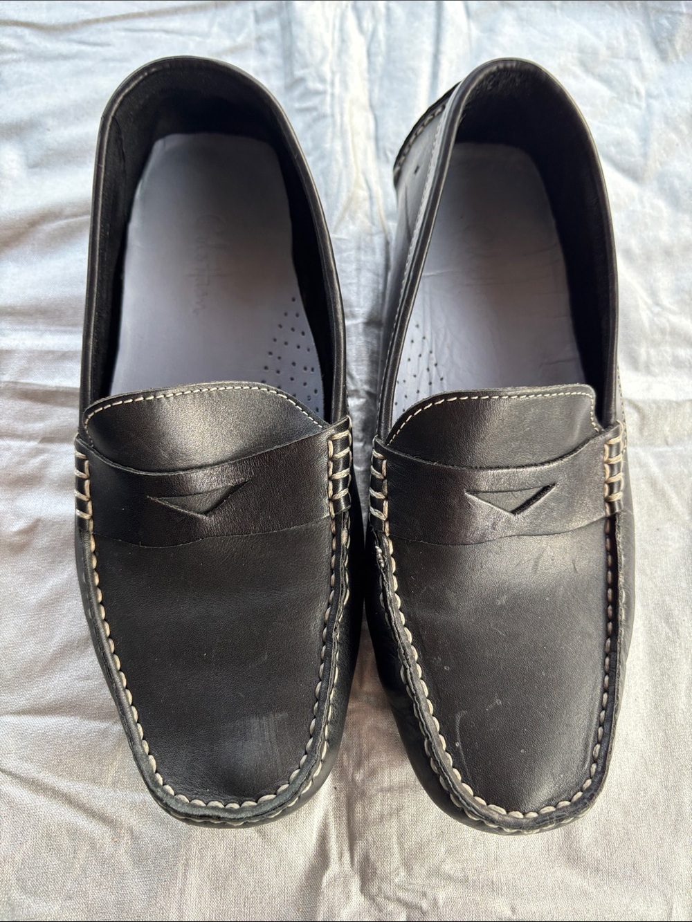 Cole Haan Women’s Black Leather Slip-On Loafers